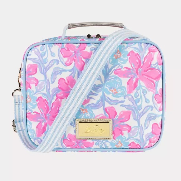 Lilly Pulitzer Insulated Lunch Box Travel Tote Bag - Multi Beachside Haven - Picture 1 of 4